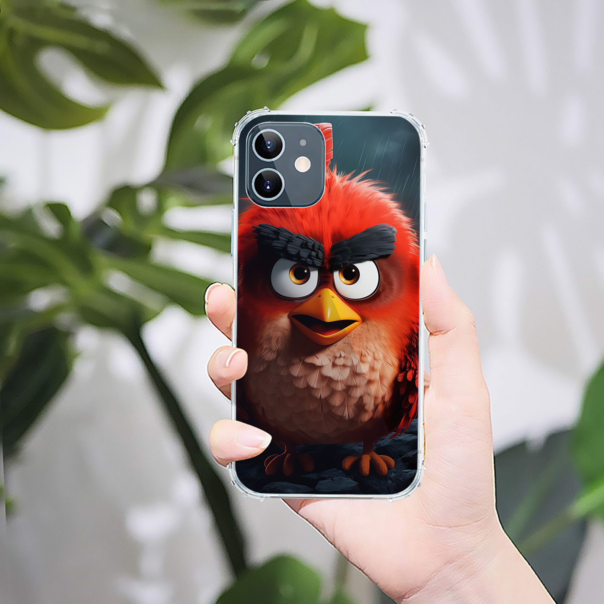 （画像用） Angry Birds アングリーバード 【iPhone 12シリーズ対応】透明スマホケース（クリアソフトケース）